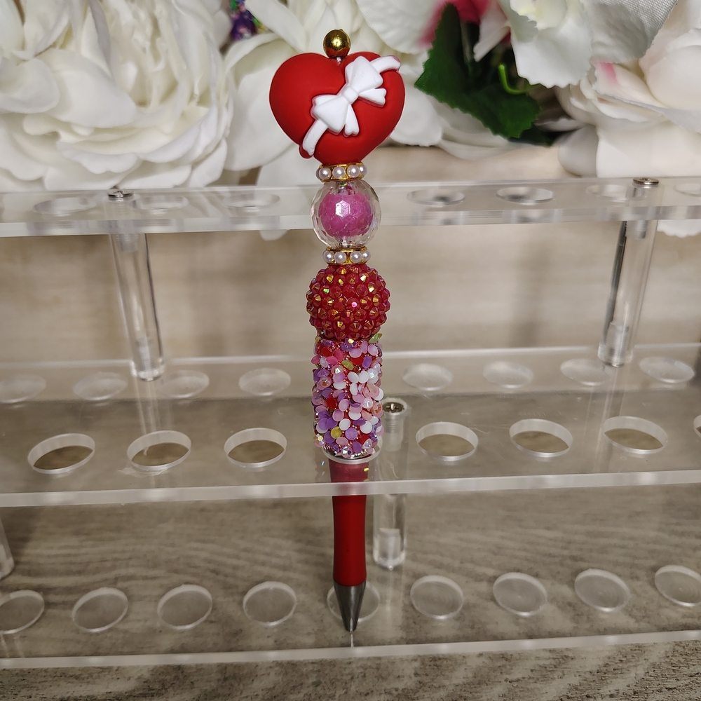 Red and Pink Decorative Pen